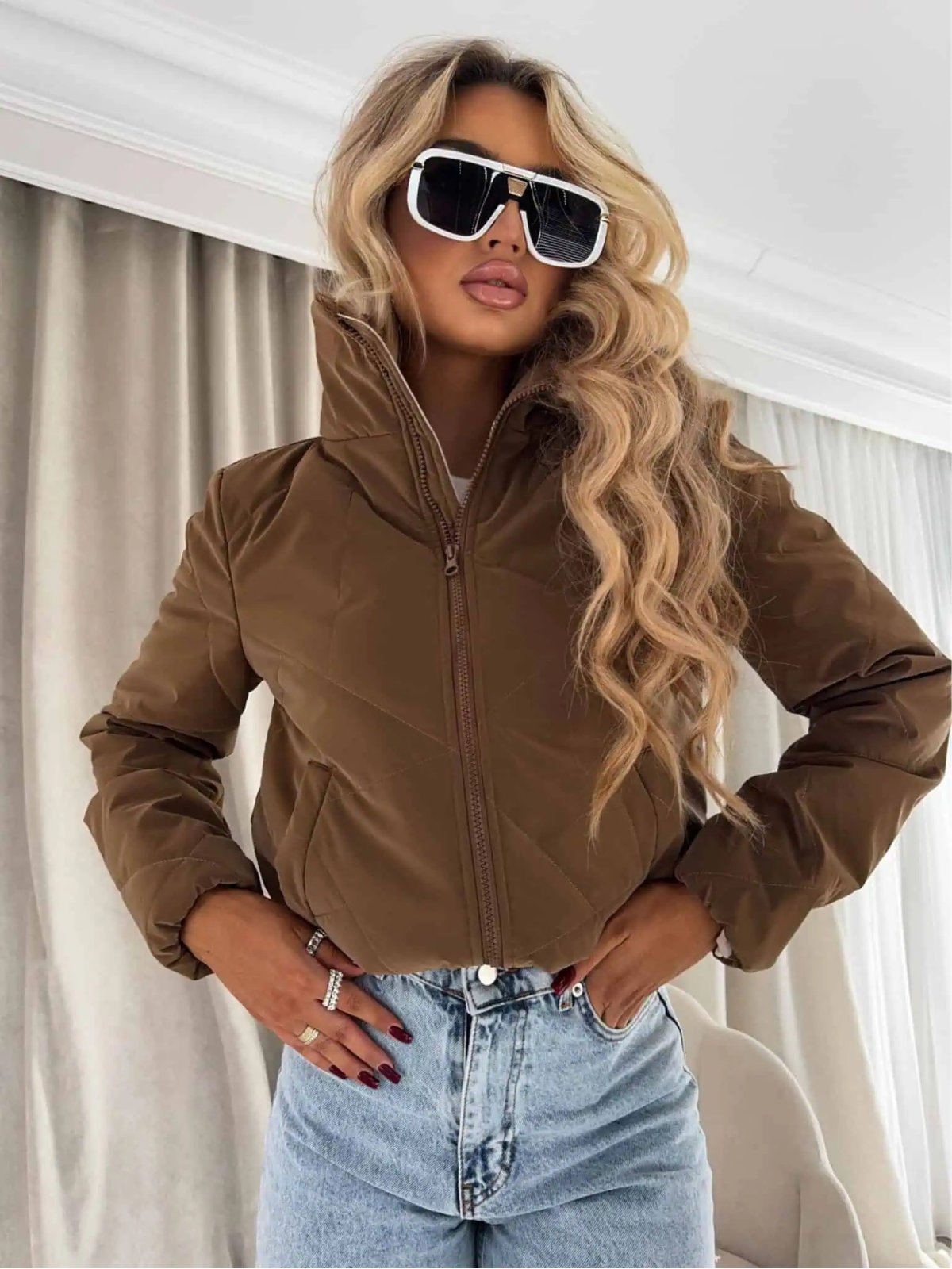 Kurtka VESTE II, brązowa