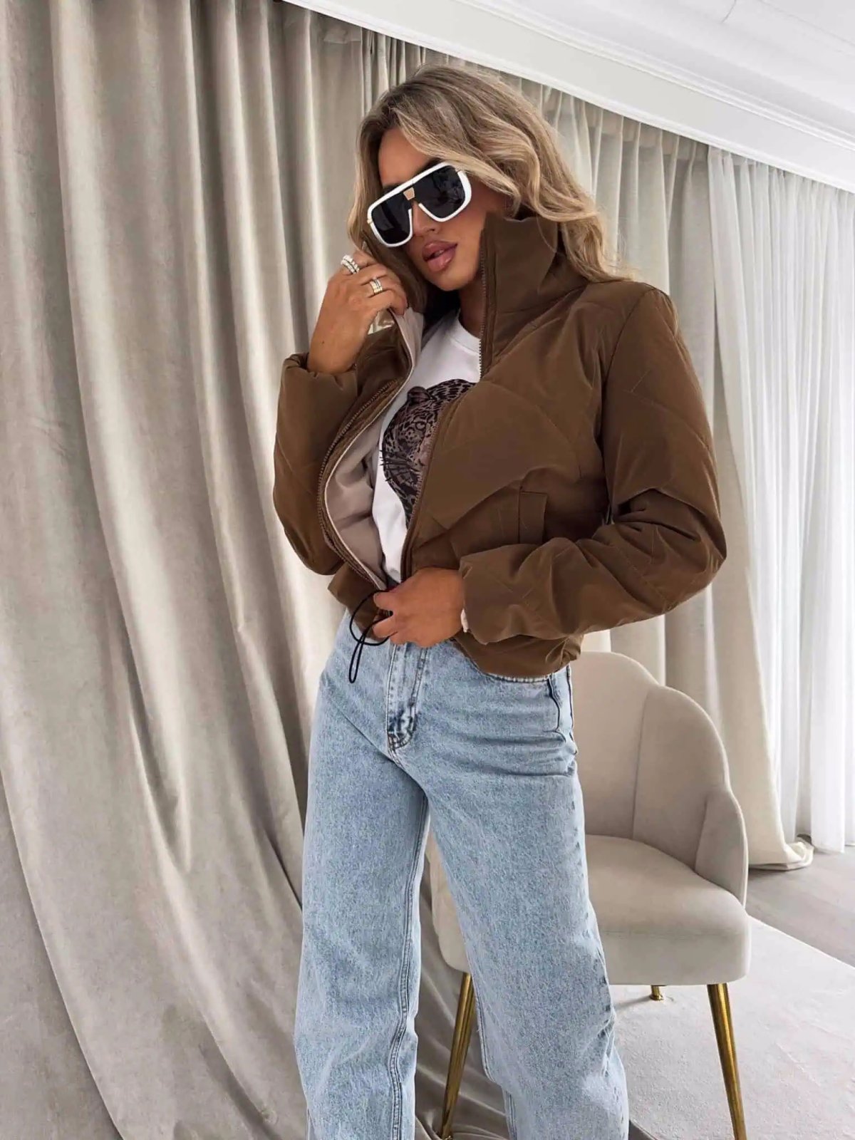 Kurtka VESTE II, brązowa