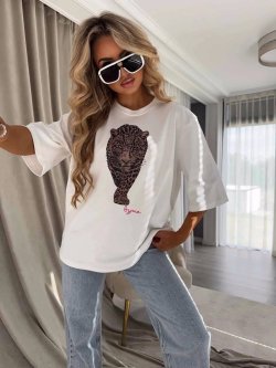 T-shirt MEDIUM TIGER, ecru