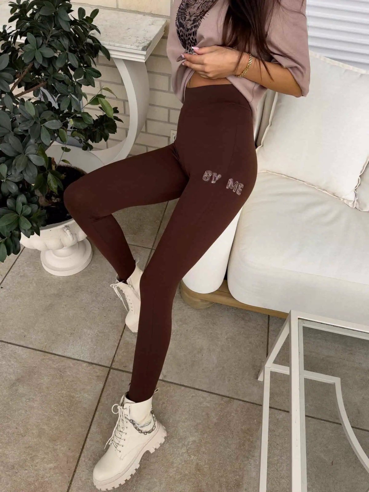 Legginsy WOW, chocolate