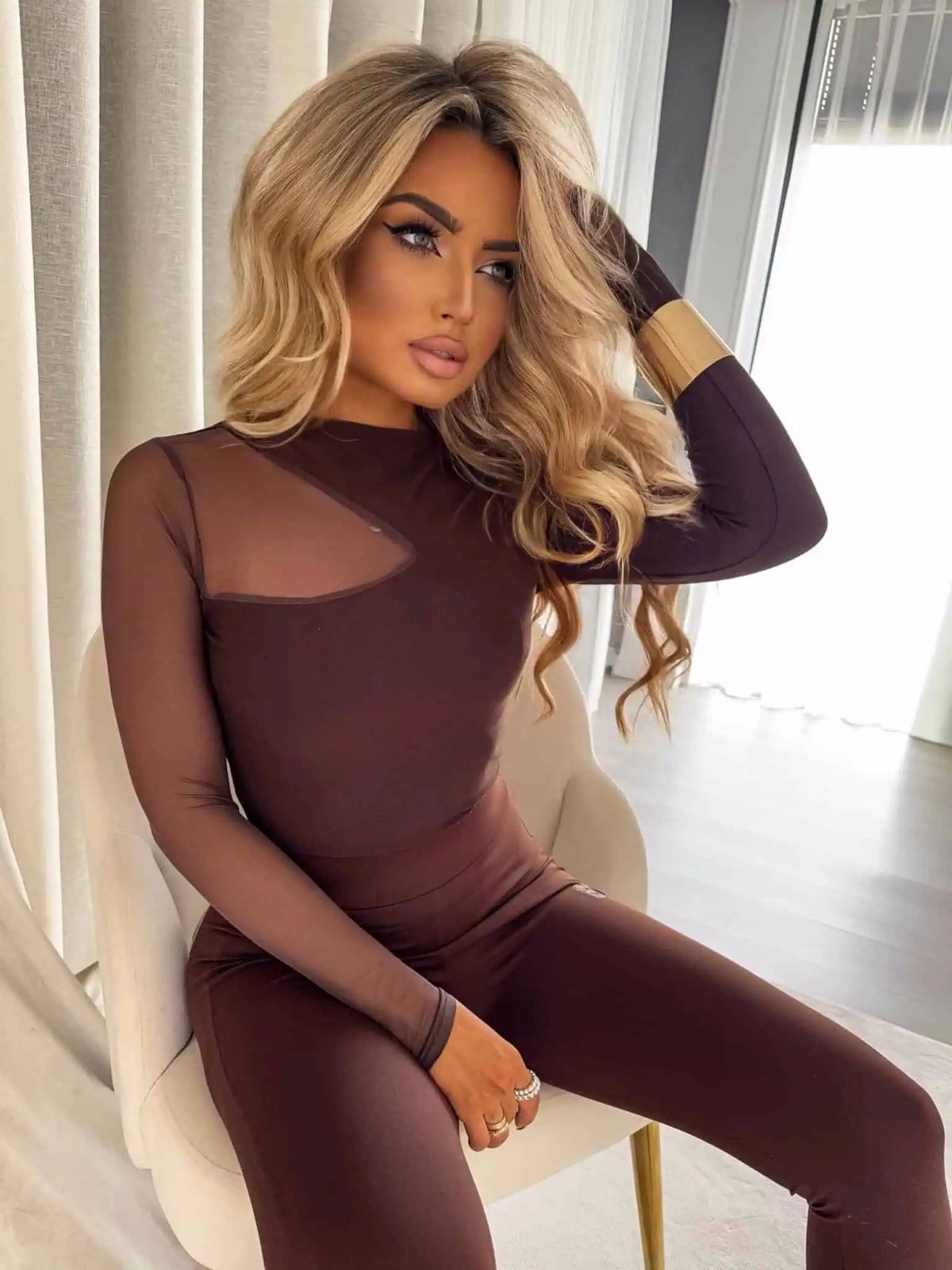 Bluzka SUZI, czekolada