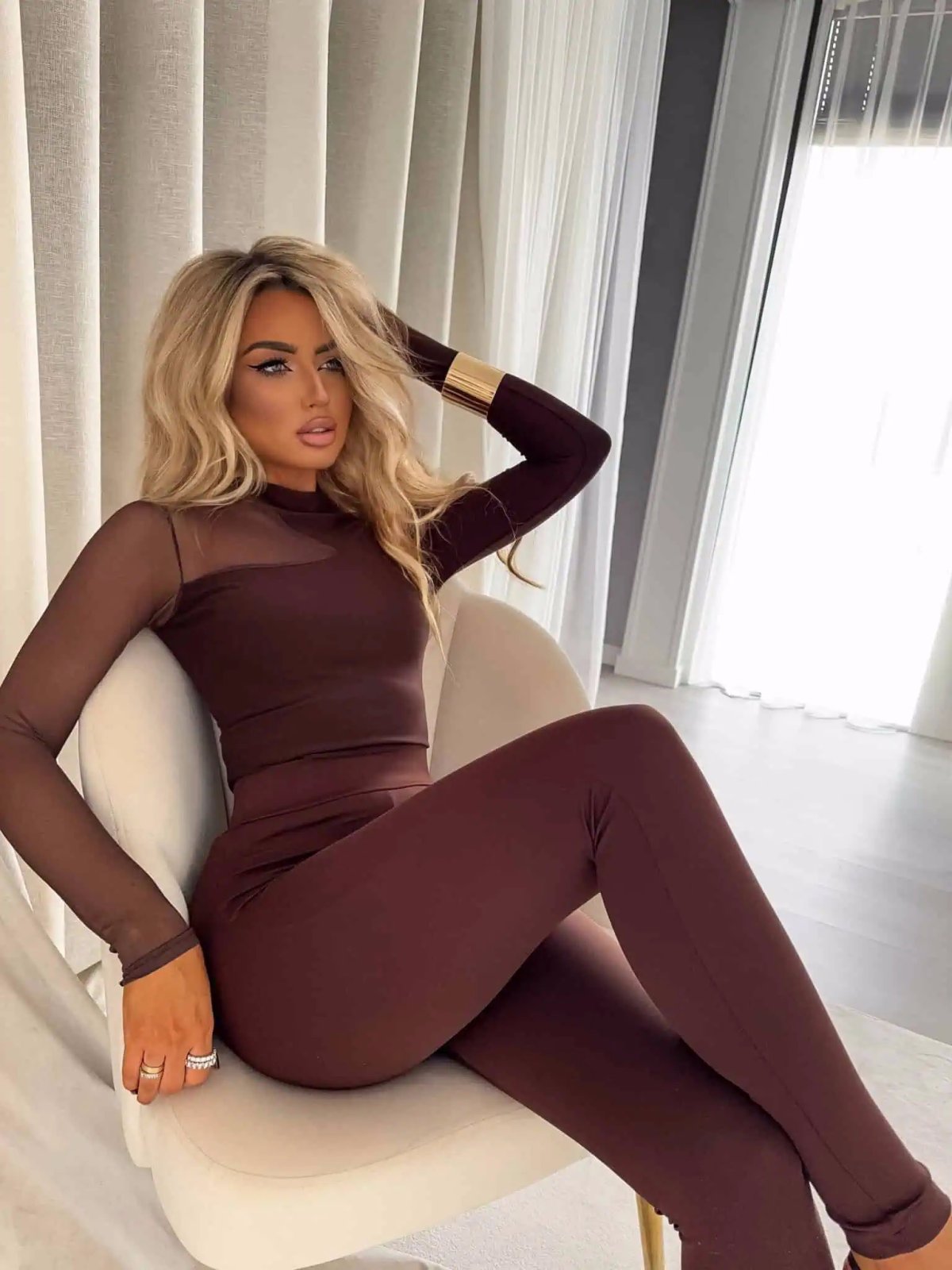 Bluzka SUZI, czekolada