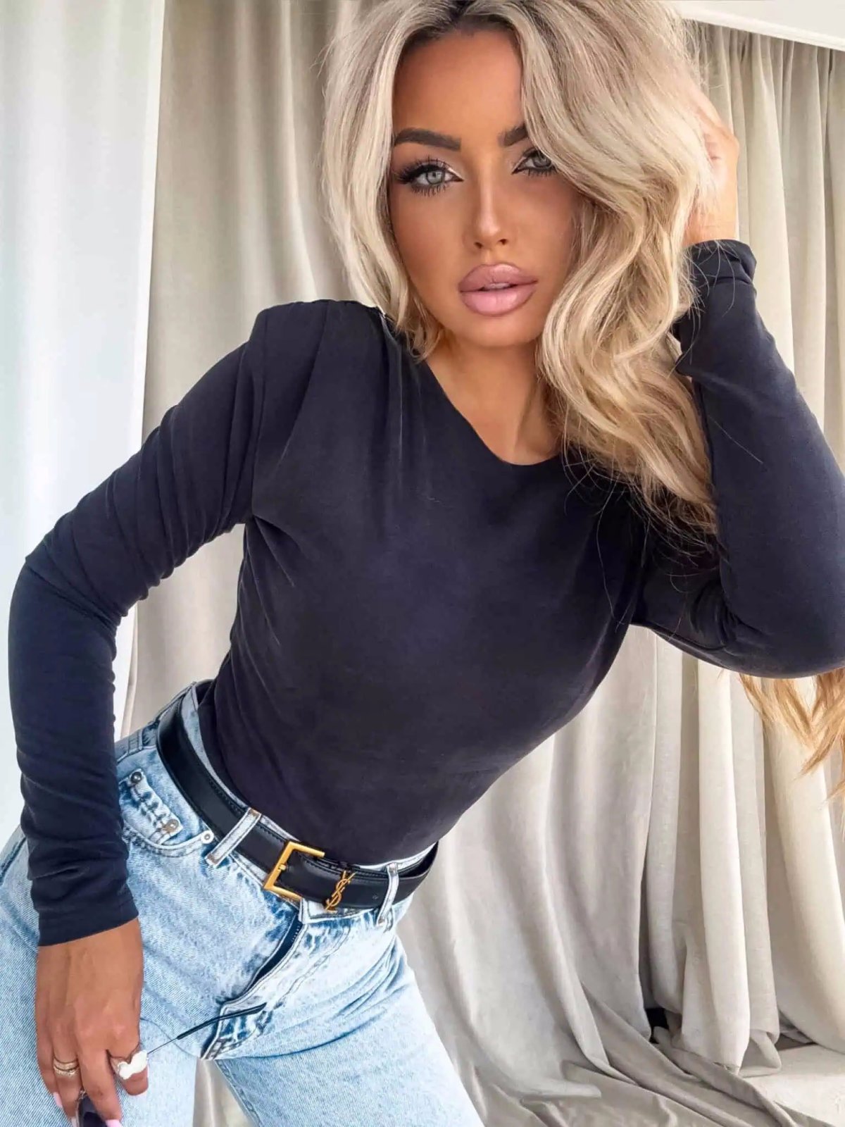 Bluzka LAMIA, czarna