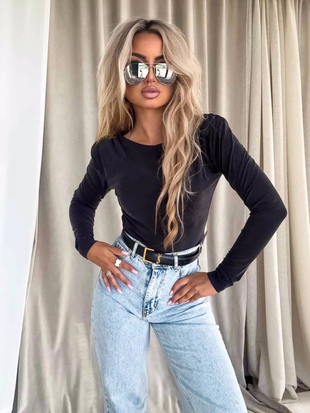 Bluzka LAMIA, czarna