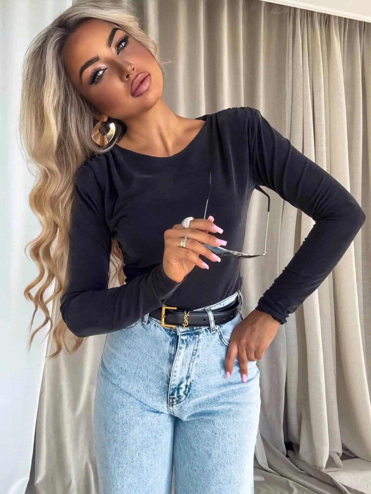 Bluzka LAMIA, czarna