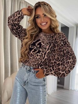 Bluza dresowa LUXIT, pantera