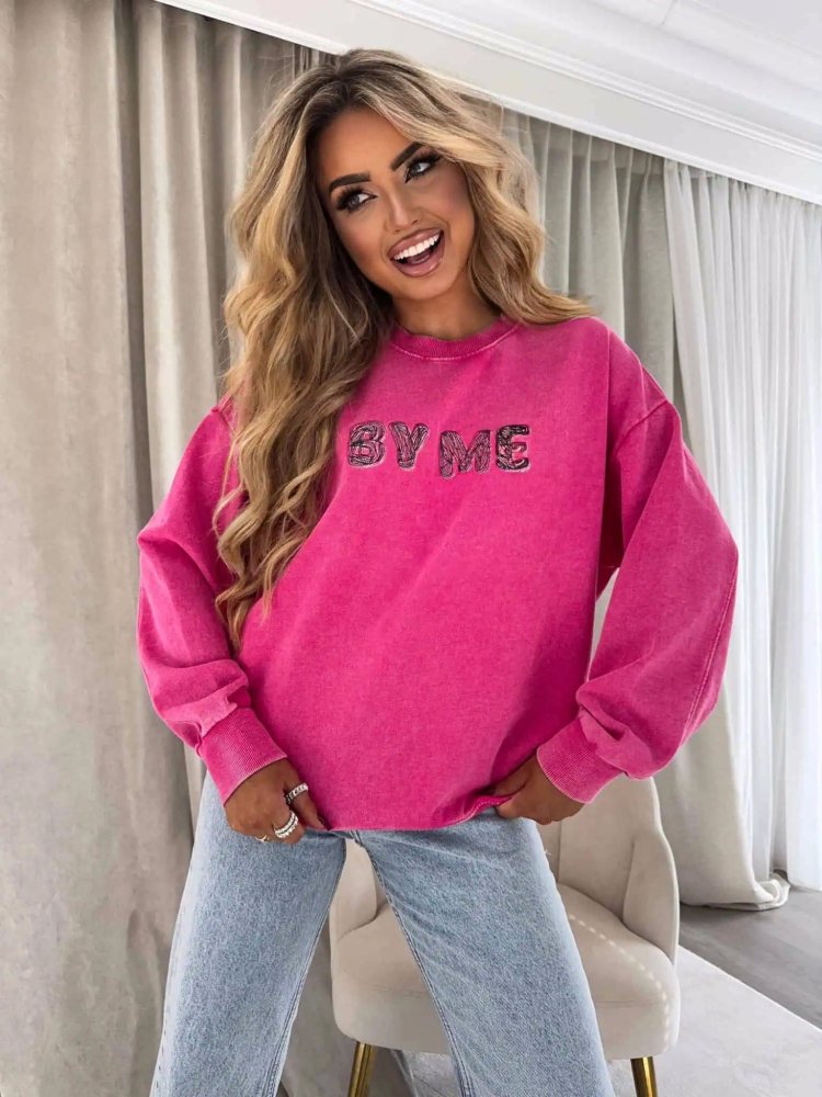 Bluza dekatyzowana POWER, róż