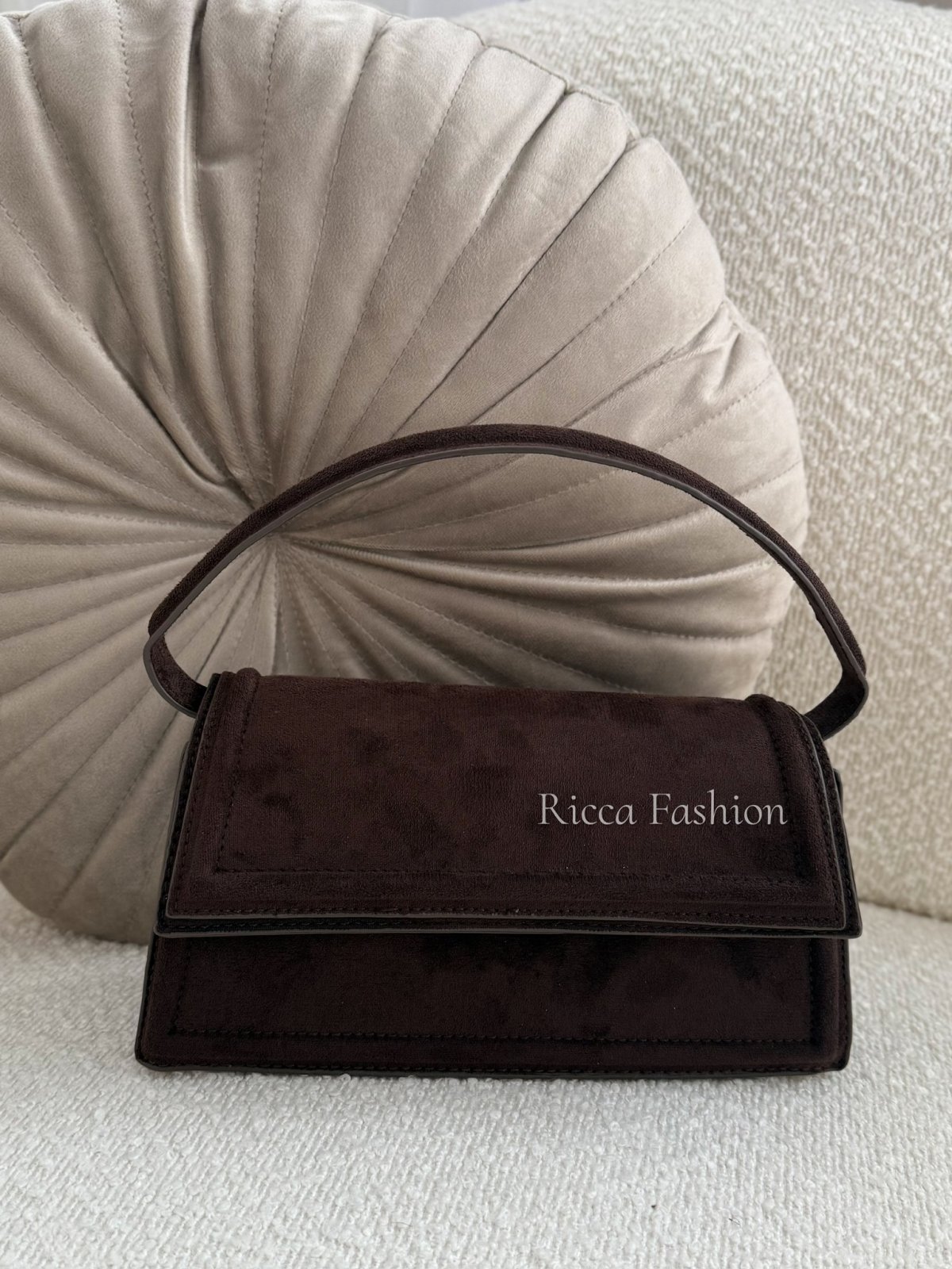 Torebka zamszowa LETICIA, chocolate