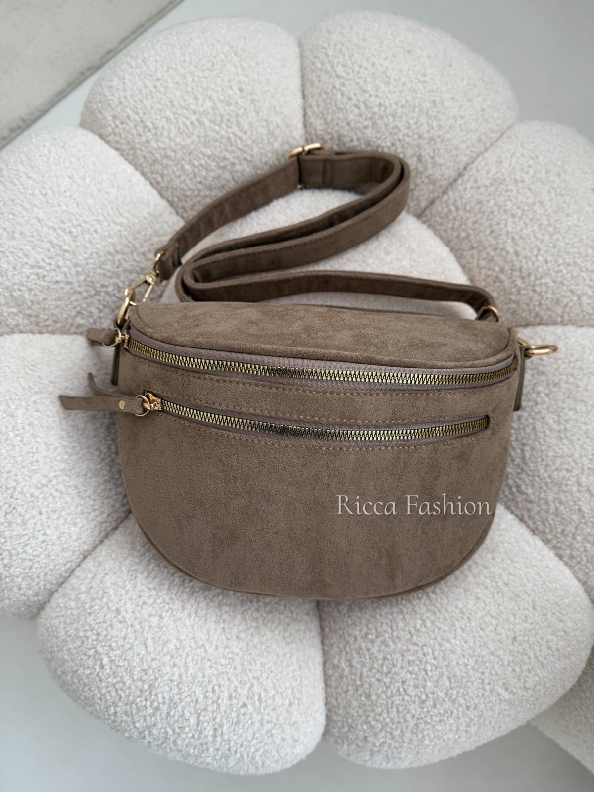 Torebka/nerka zamszowa MILEY, fango