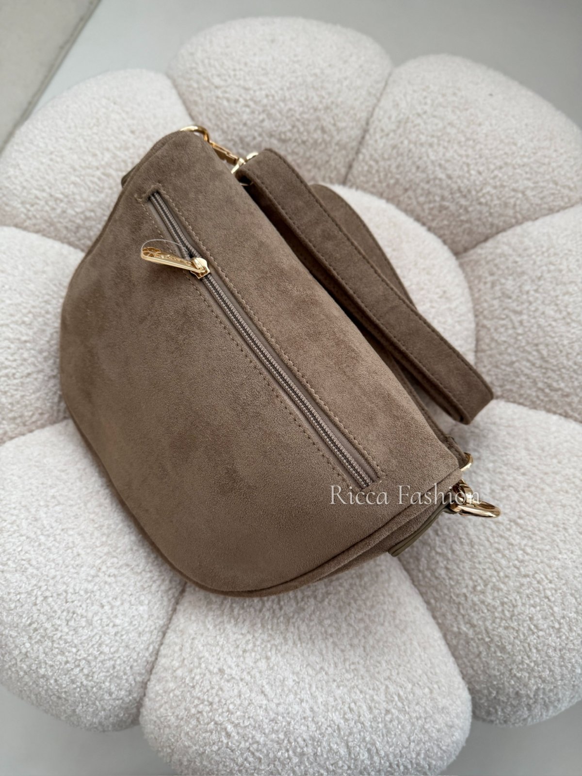 Torebka/nerka zamszowa MILEY, fango