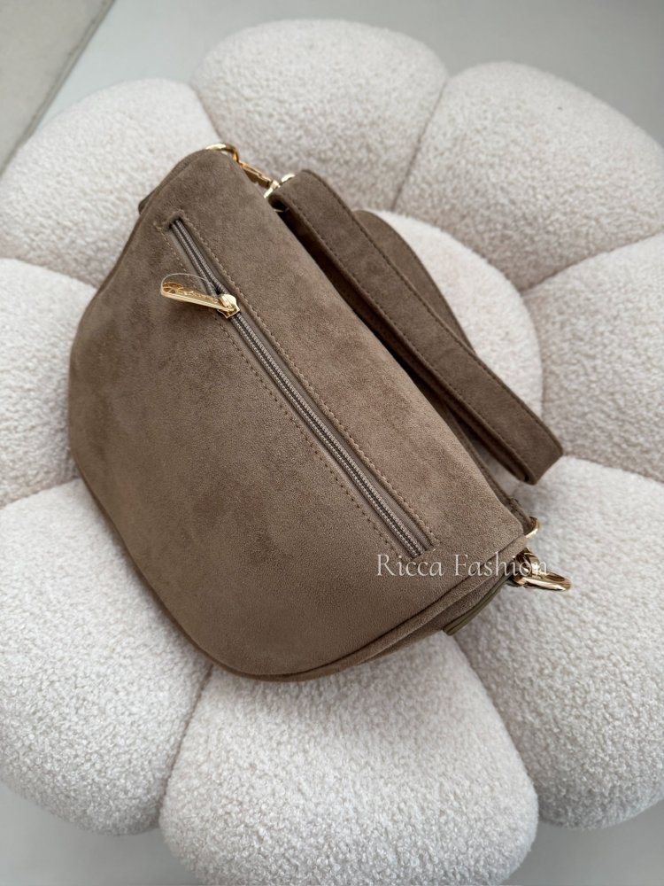 Torebka/nerka zamszowa MILEY, fango