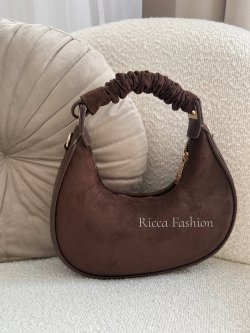 Torebka zamszowa SELENA, chocolate