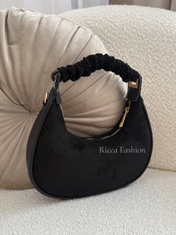 Torebka zamszowa SELENA, black