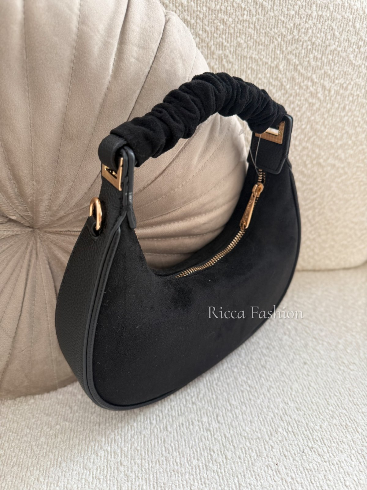 Torebka zamszowa SELENA, black