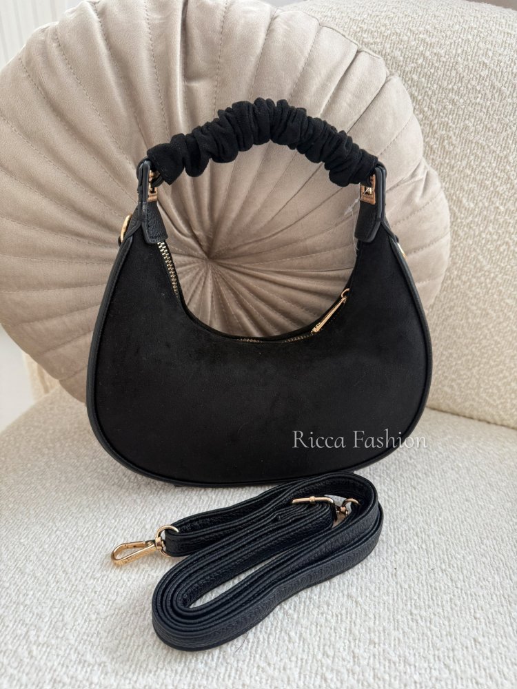 Torebka zamszowa SELENA, black