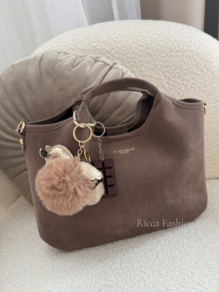 Torebka zamszowa CASSI, fango