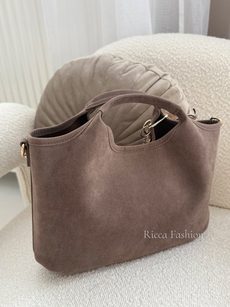 Torebka zamszowa CASSI, fango