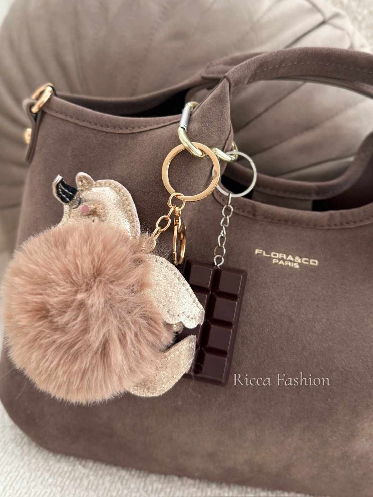 Torebka zamszowa CASSI, fango