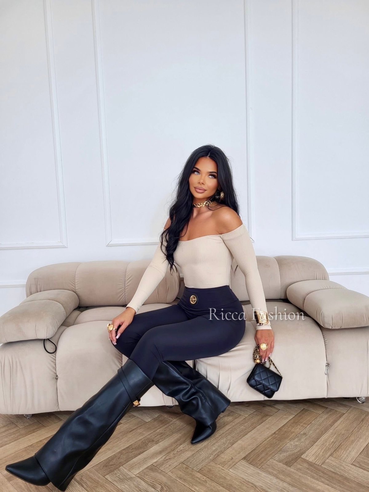 Legginsy premium ZIPPER, black