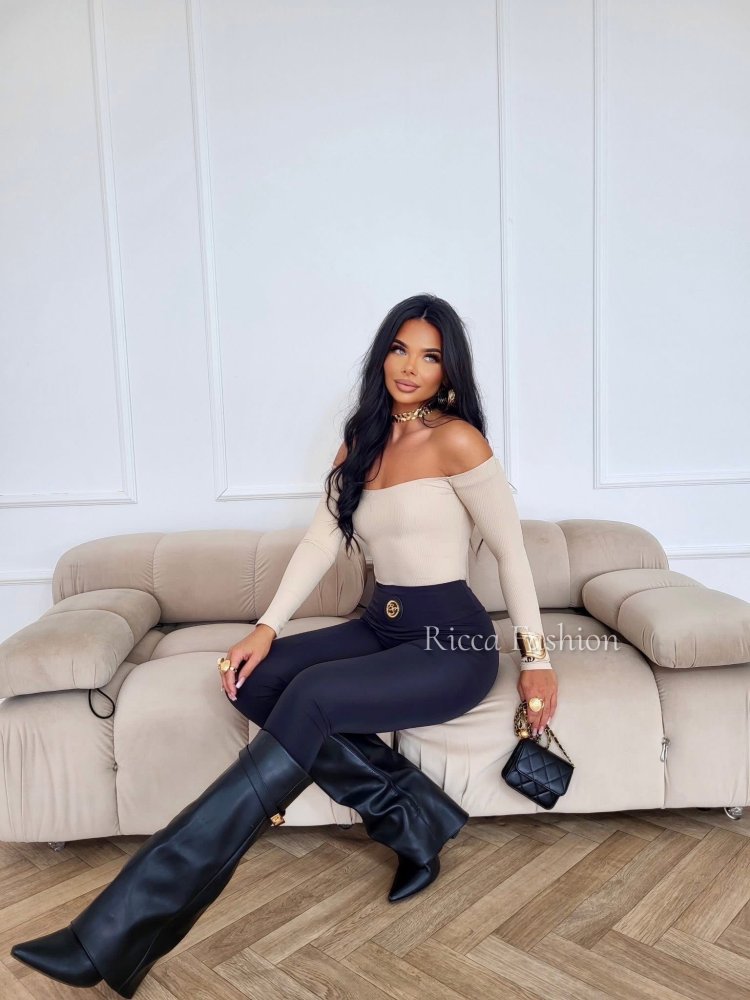 Legginsy premium ZIPPER, black