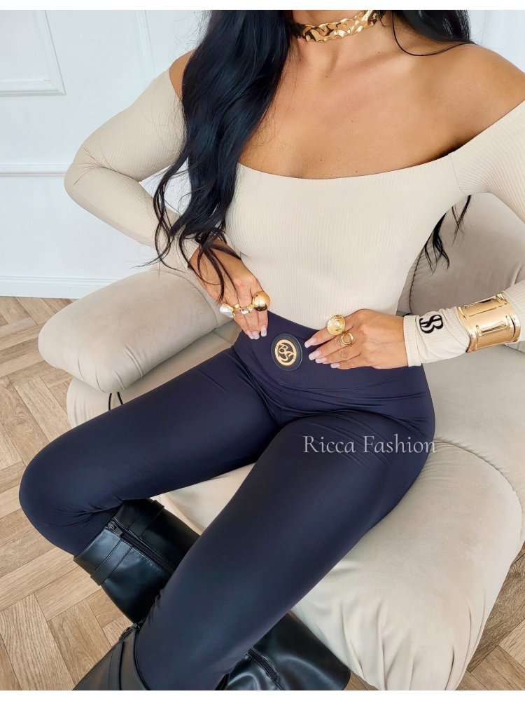 Legginsy premium ZIPPER, black