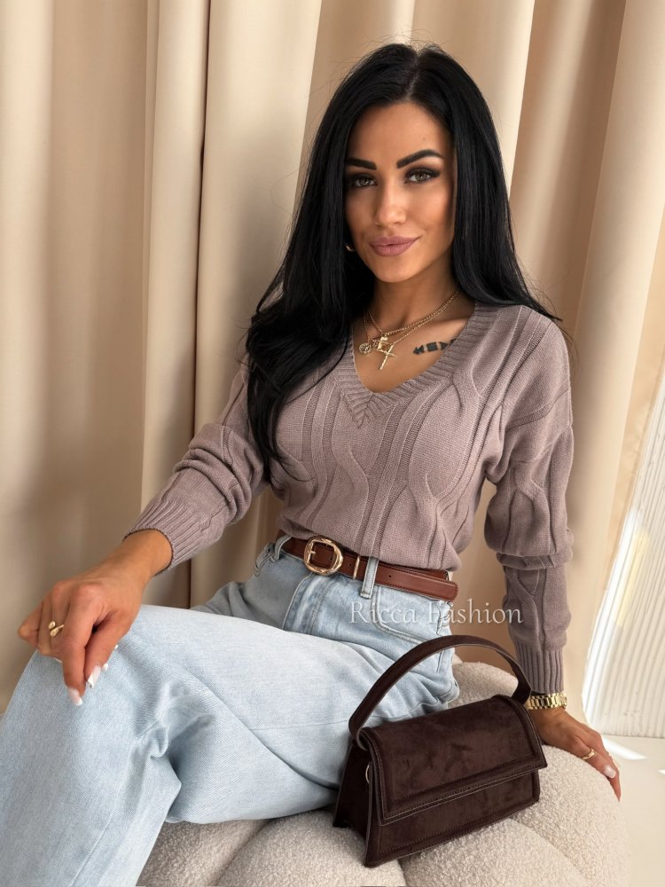 Sweter z wiskozą NIKO, fango