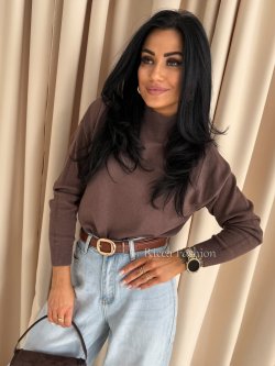 Półgolf/sweterek SALOME, cocoa