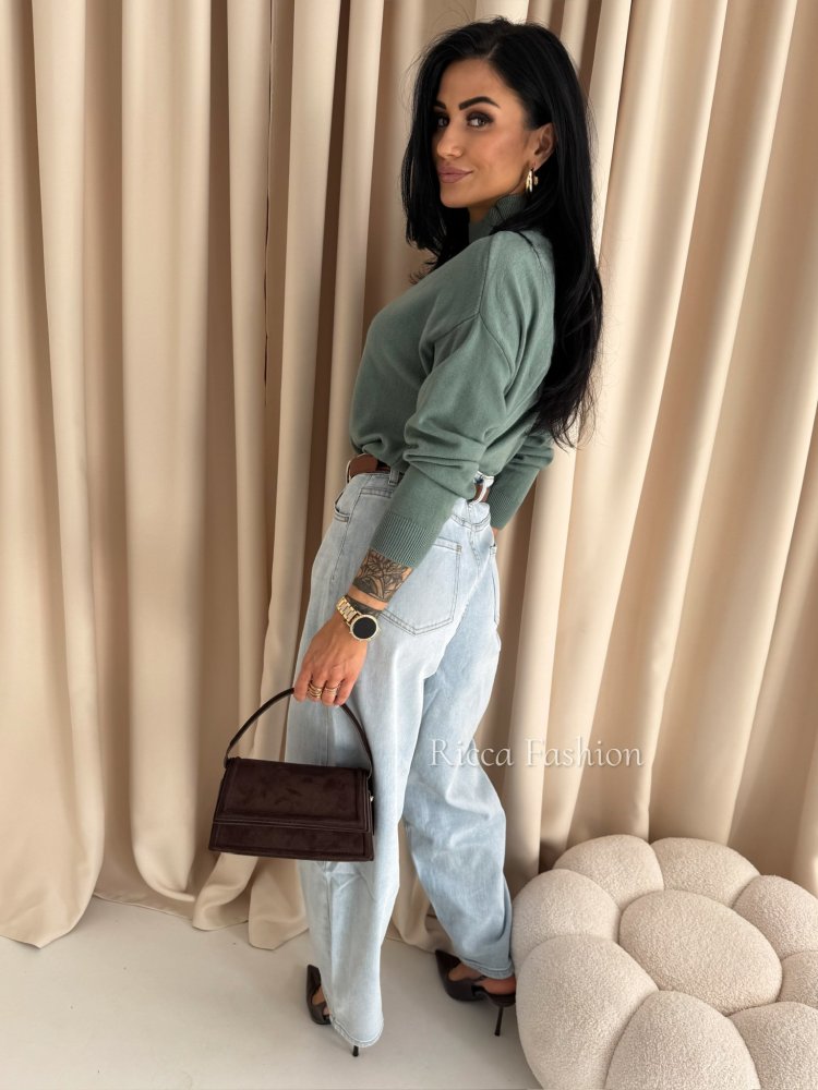 Półgolf/sweterek SALOME, matcha