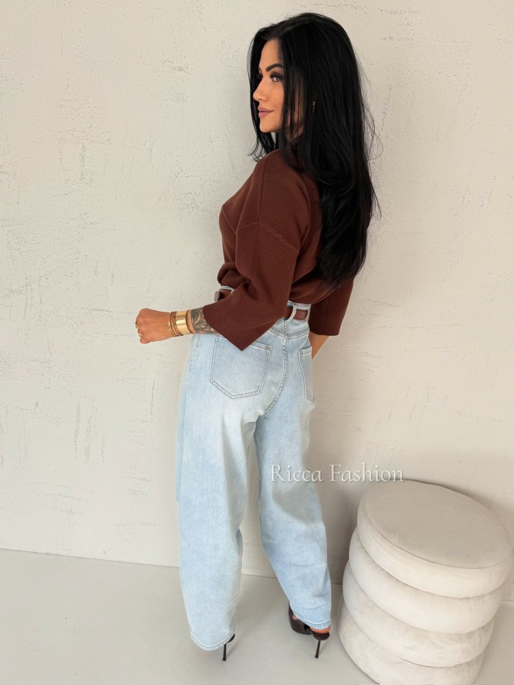 Półgolf pudełkowy SILVIO, chocolate