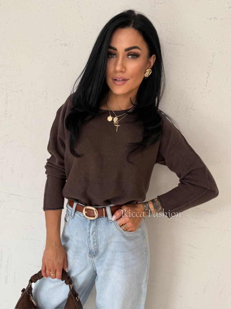 Sweter z wiskozą JASPER,...