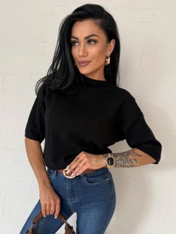 Sweter z wiskozą GISELLE, black