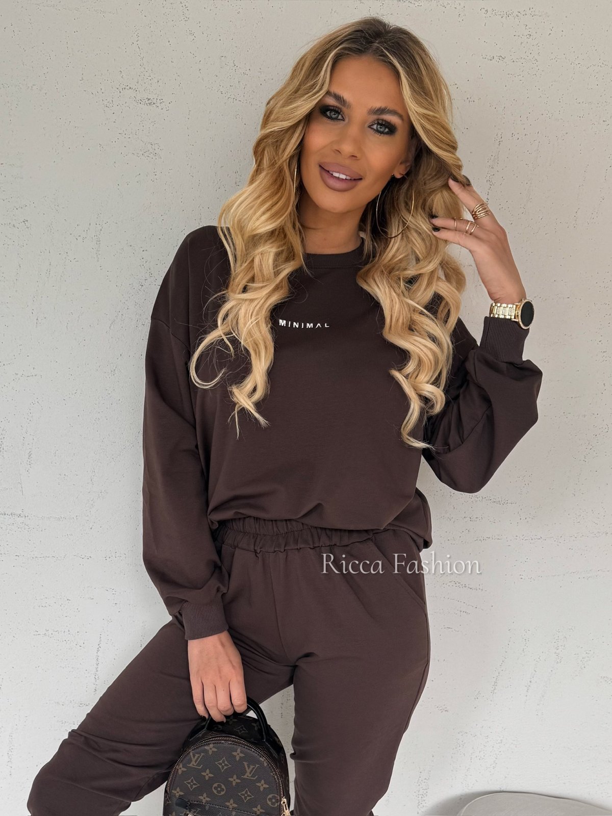 Komplet dresowy MINIMAL, chocolate