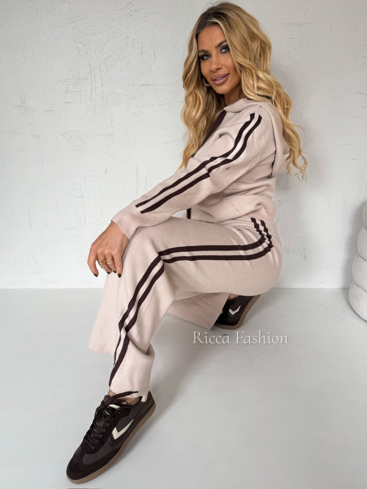 Komplet dzianinowy MARCUS, beige