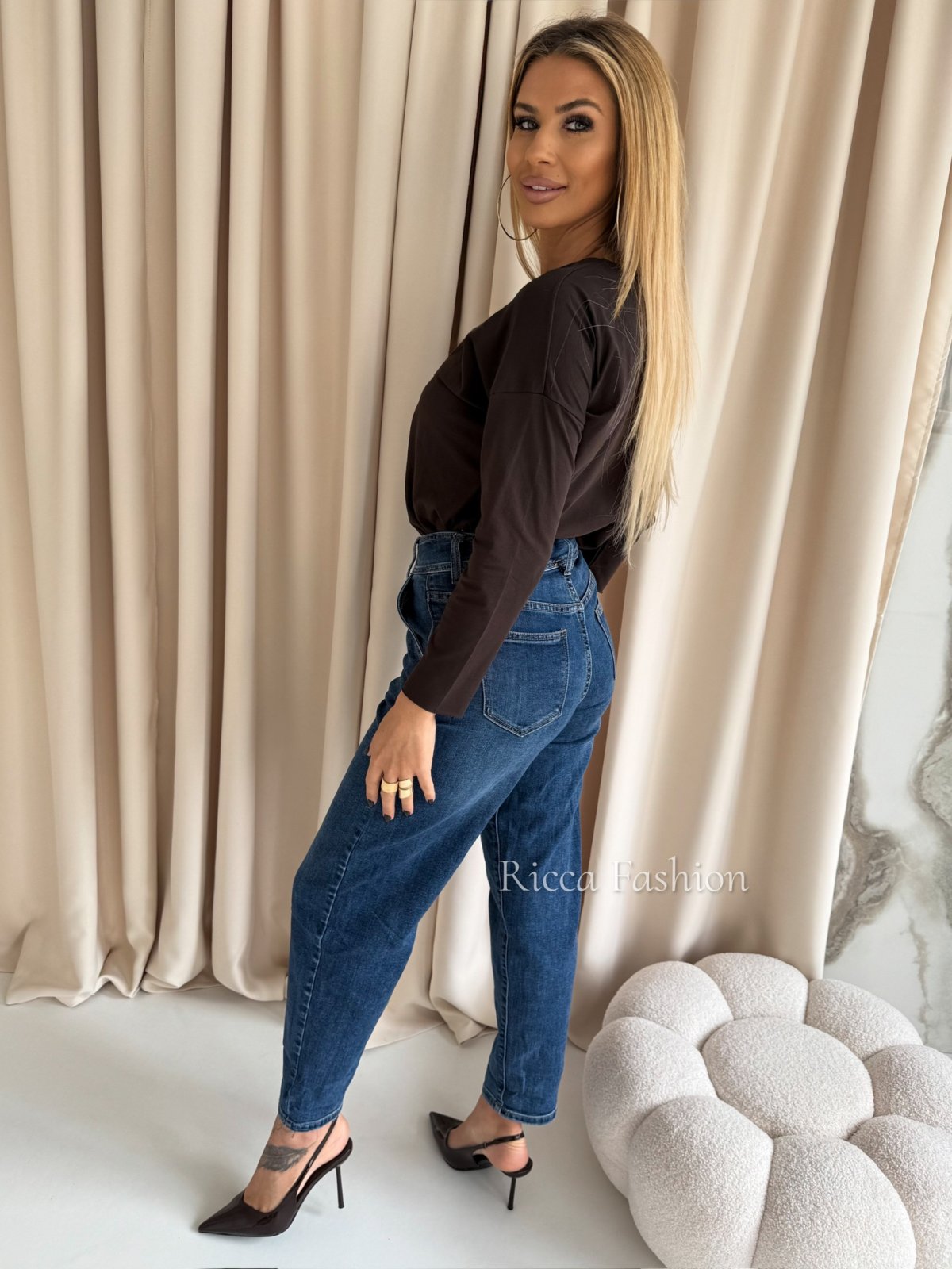 Bluzka bawełniana DAILY, chocolate