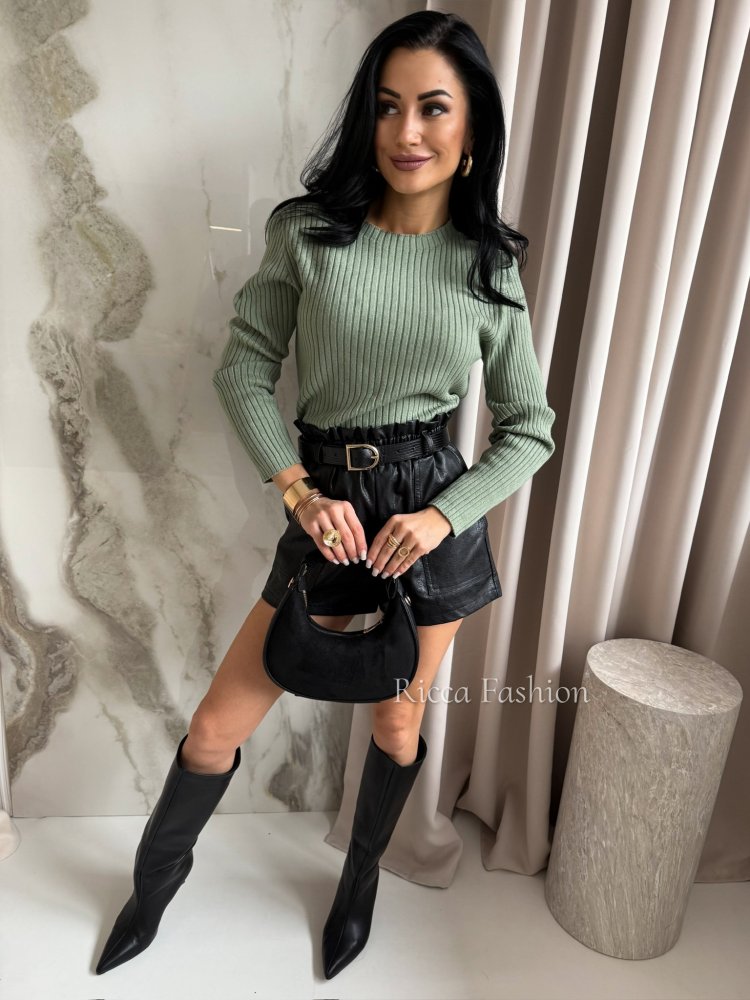 Sweter z wiskozą MAYO, matcha