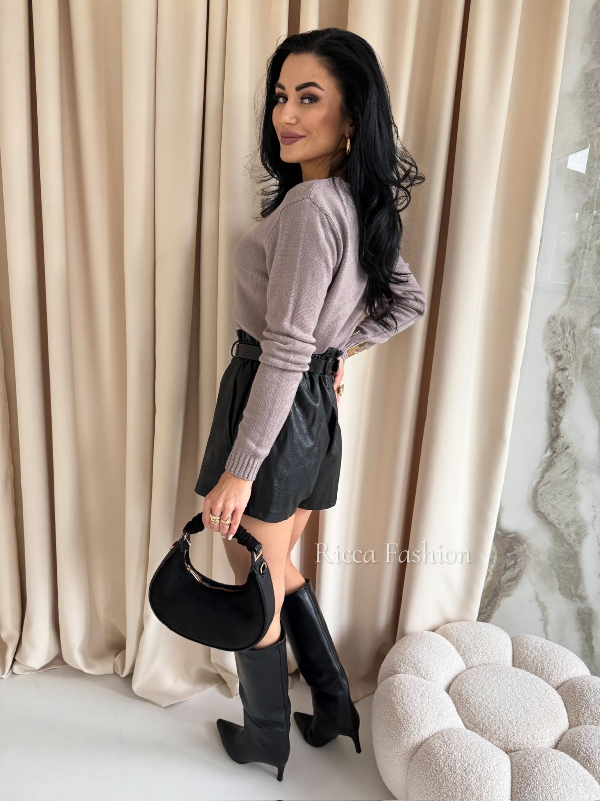 Sweter z wiskozą BINNIE, fango