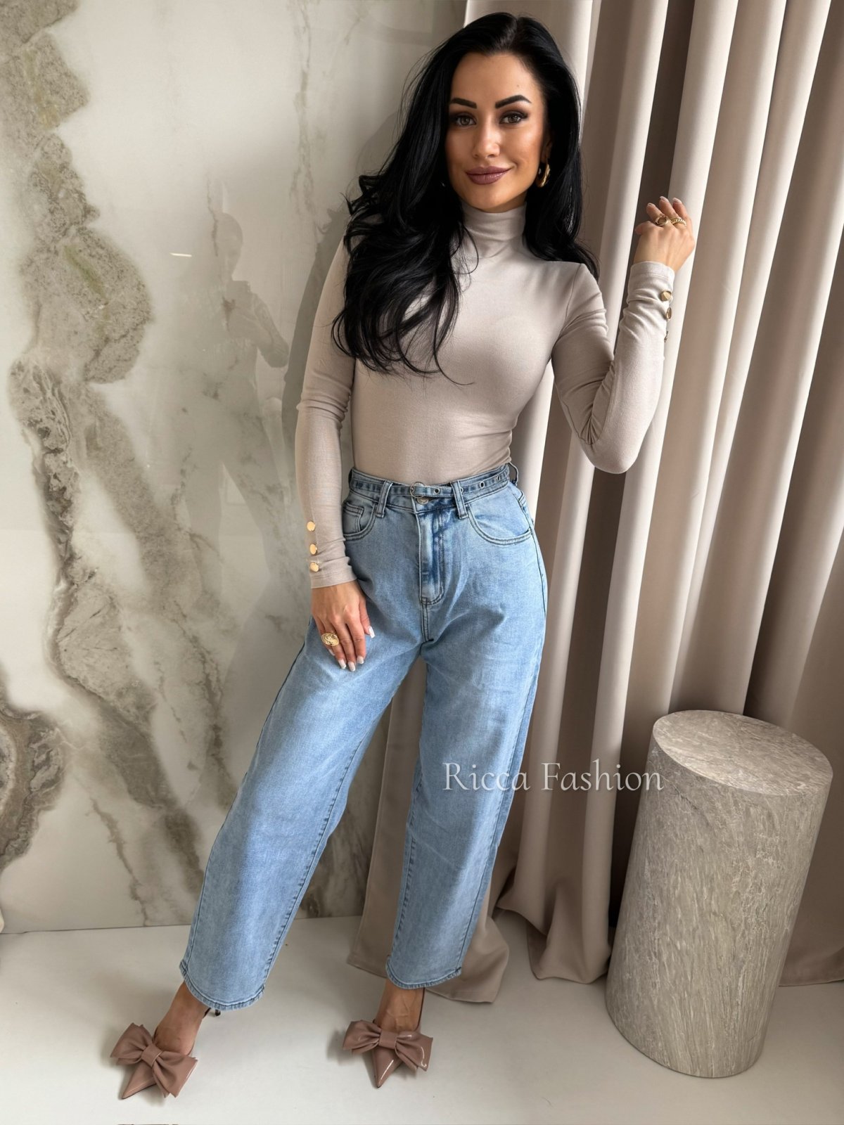 Bluzka/półgolf CASPER, beige