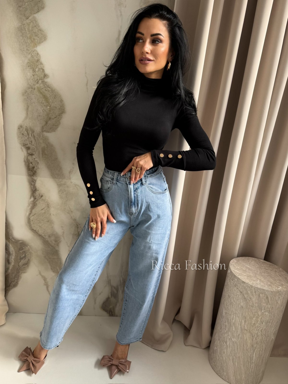 Bluzka/półgolf CASPER, black