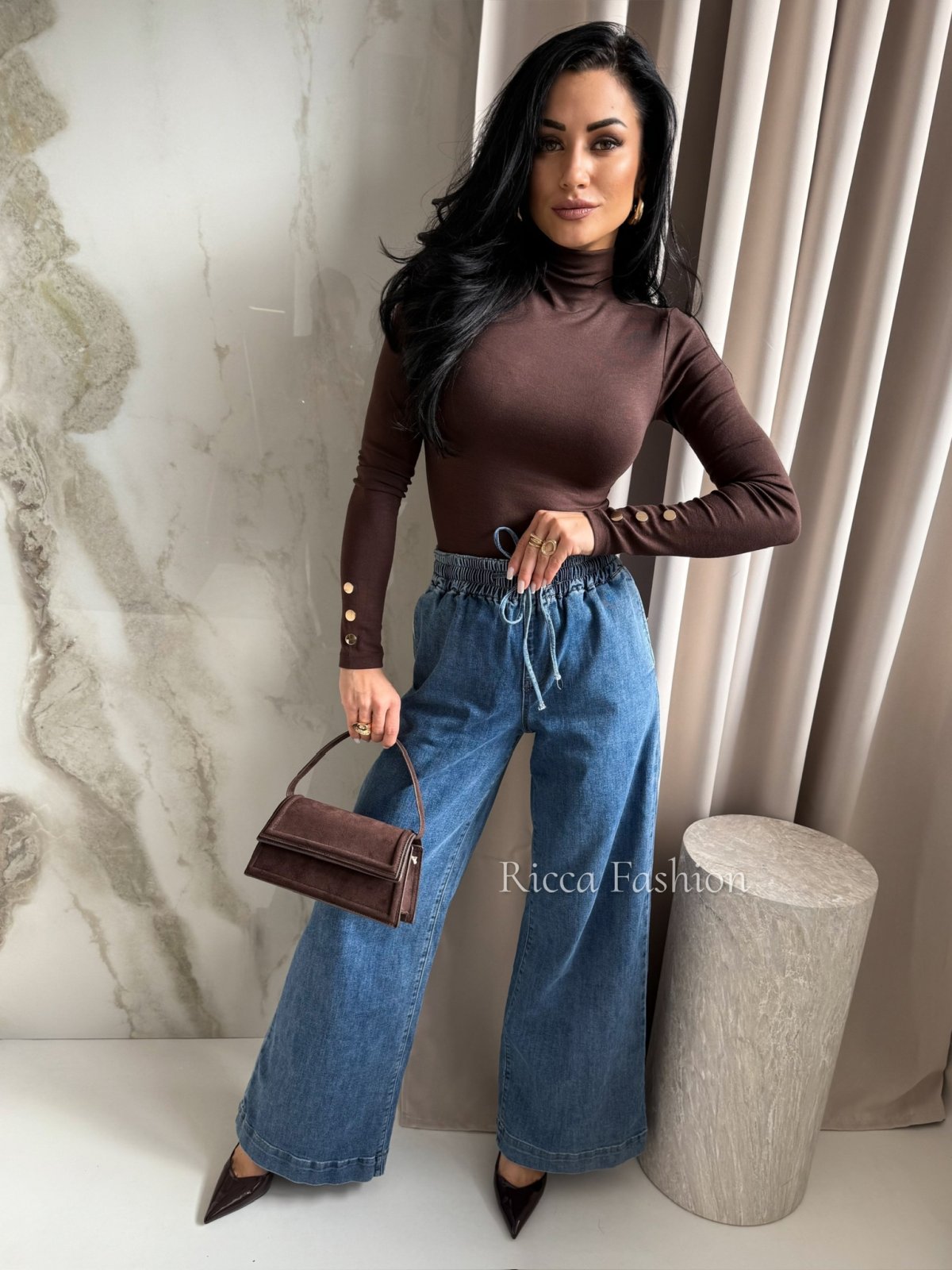 Spodnie straight leg HUGO, blue