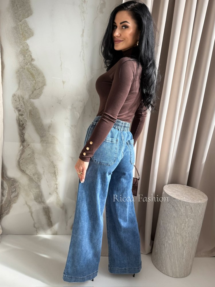 Spodnie straight leg HUGO, blue