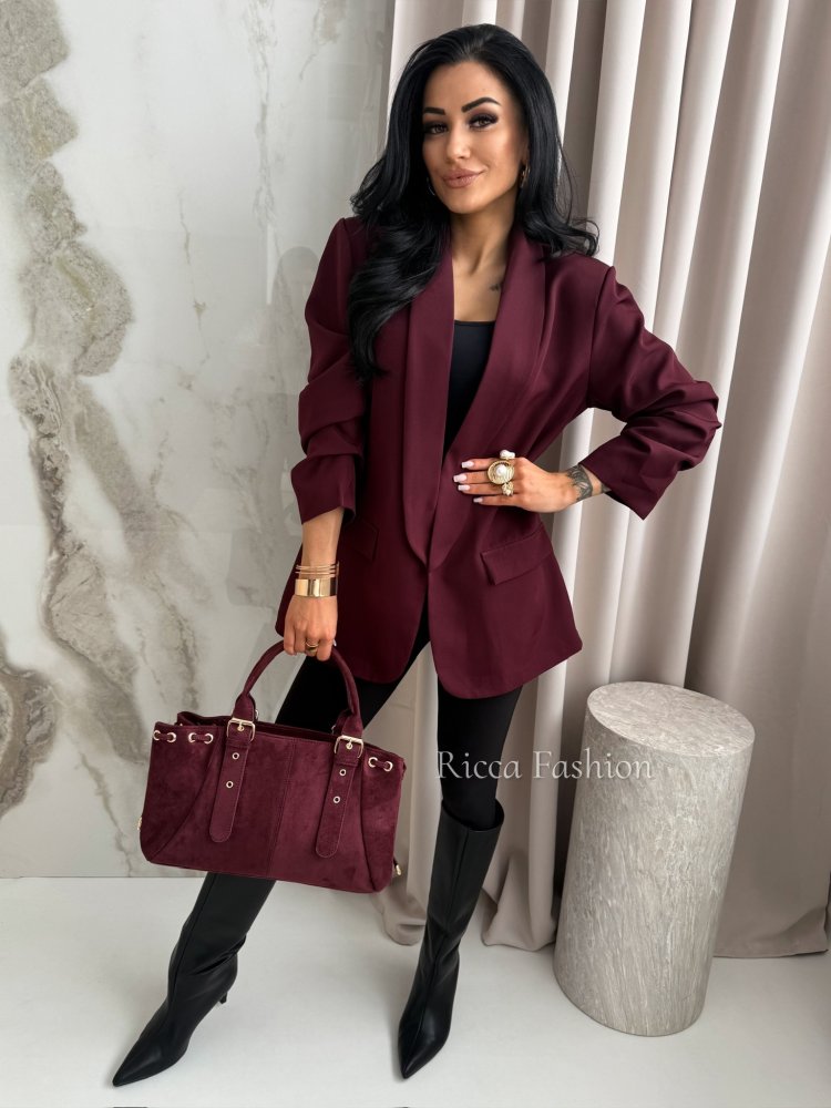 Marynarka ZARKA, bordo