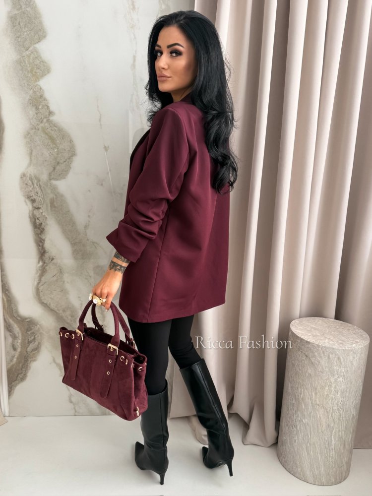 Marynarka ZARKA, bordo