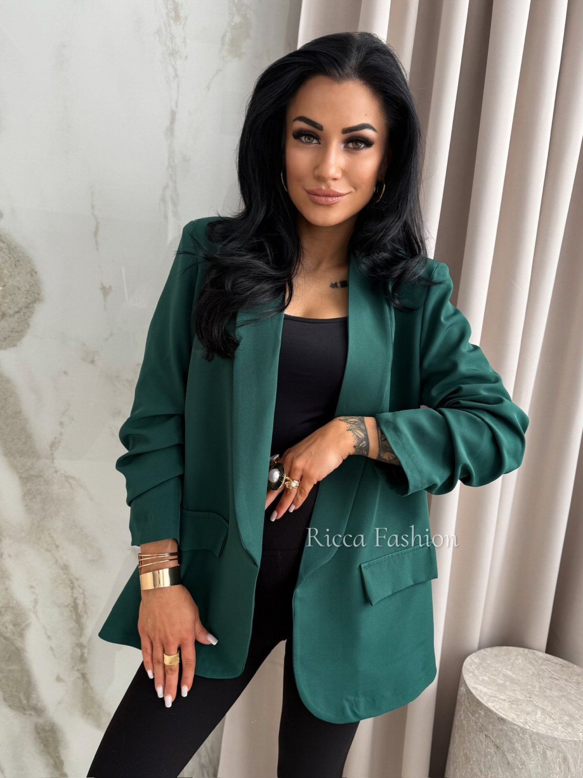 Marynarka ZARKA, bottle green