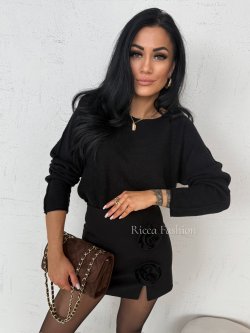 Sweter z wiskozą JASPER, black