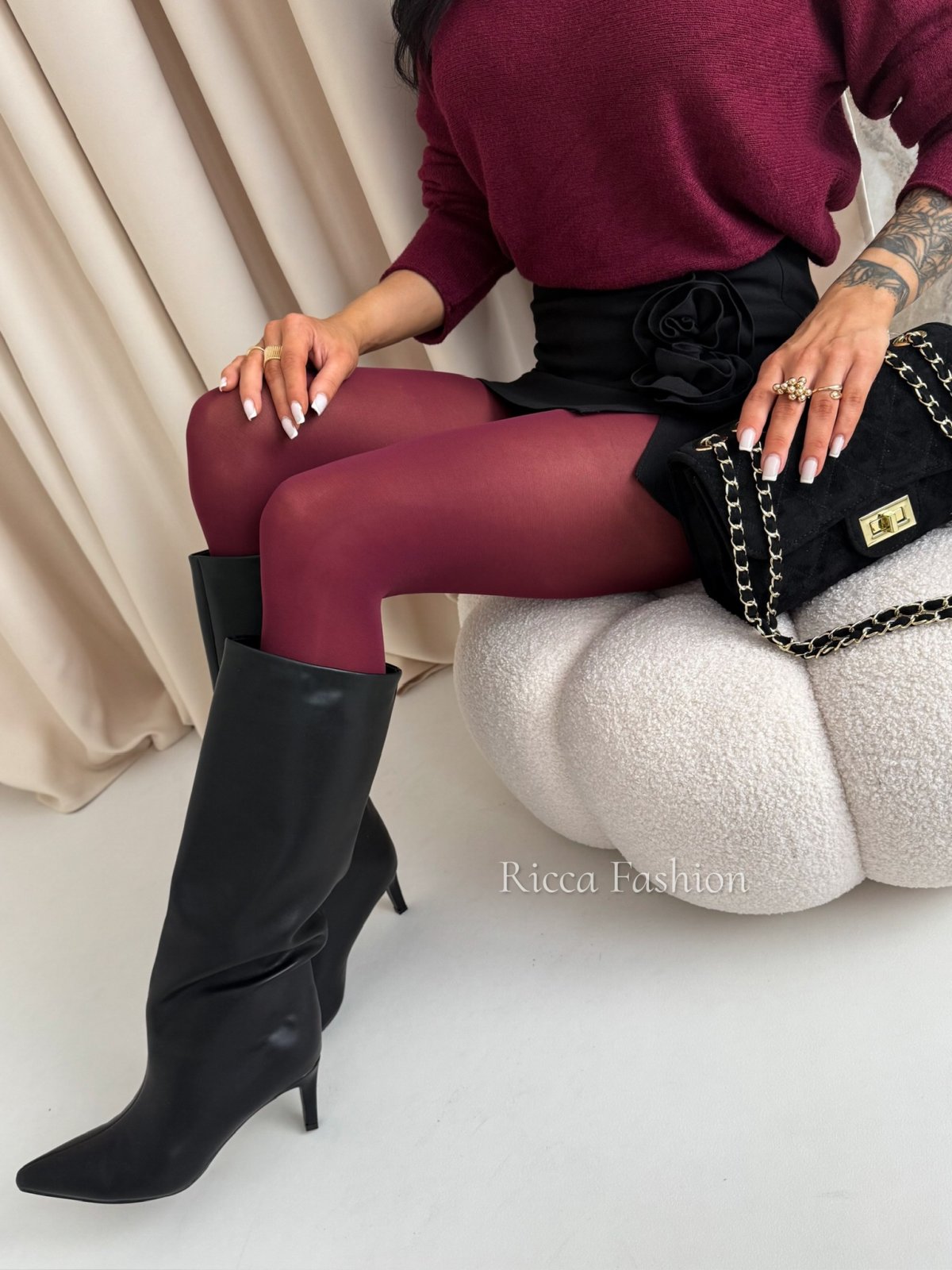 Rajstopy 60 DEN BORDO