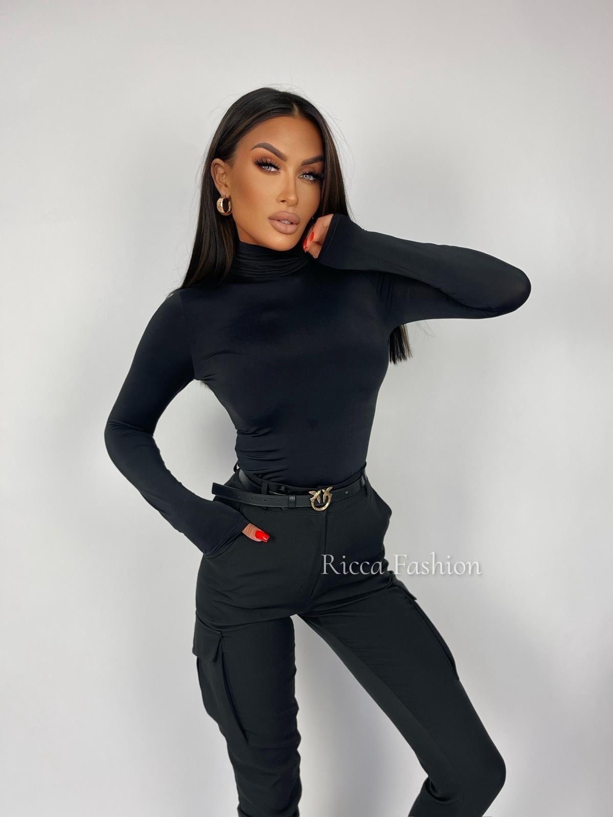 Bluzka/golfik premium MILAN, black