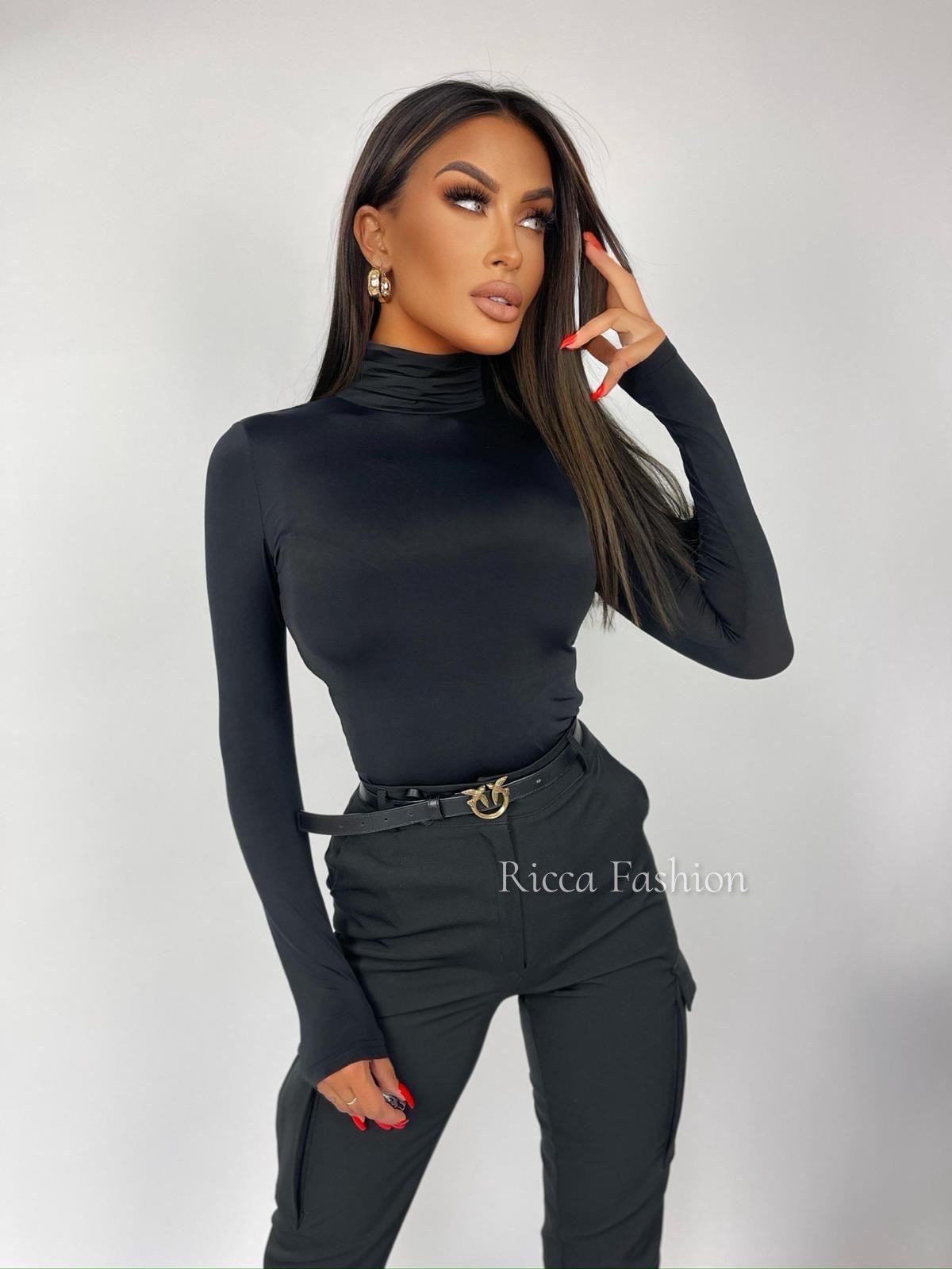 Bluzka/golfik premium MILAN, black