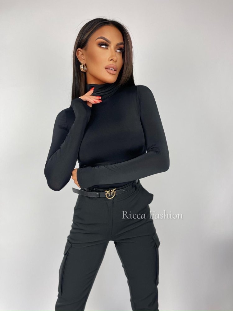 Bluzka/golfik premium MILAN, black