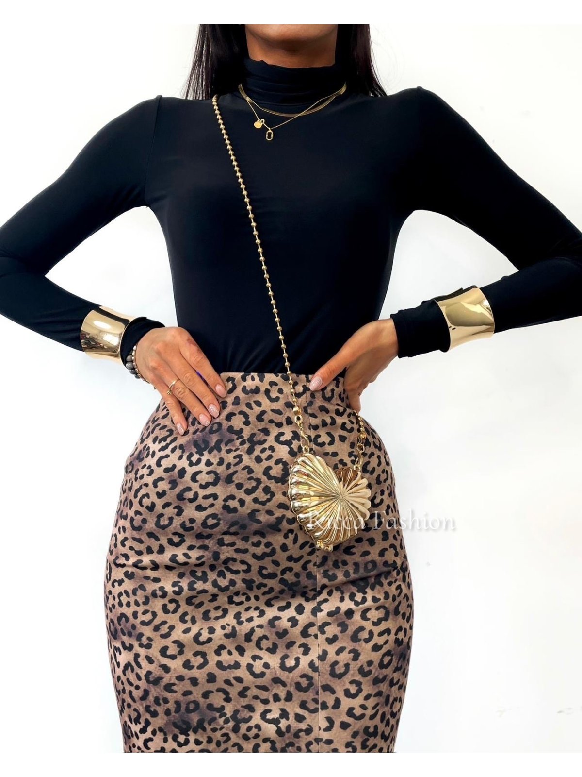 Bluzka/golfik premium MILAN, black