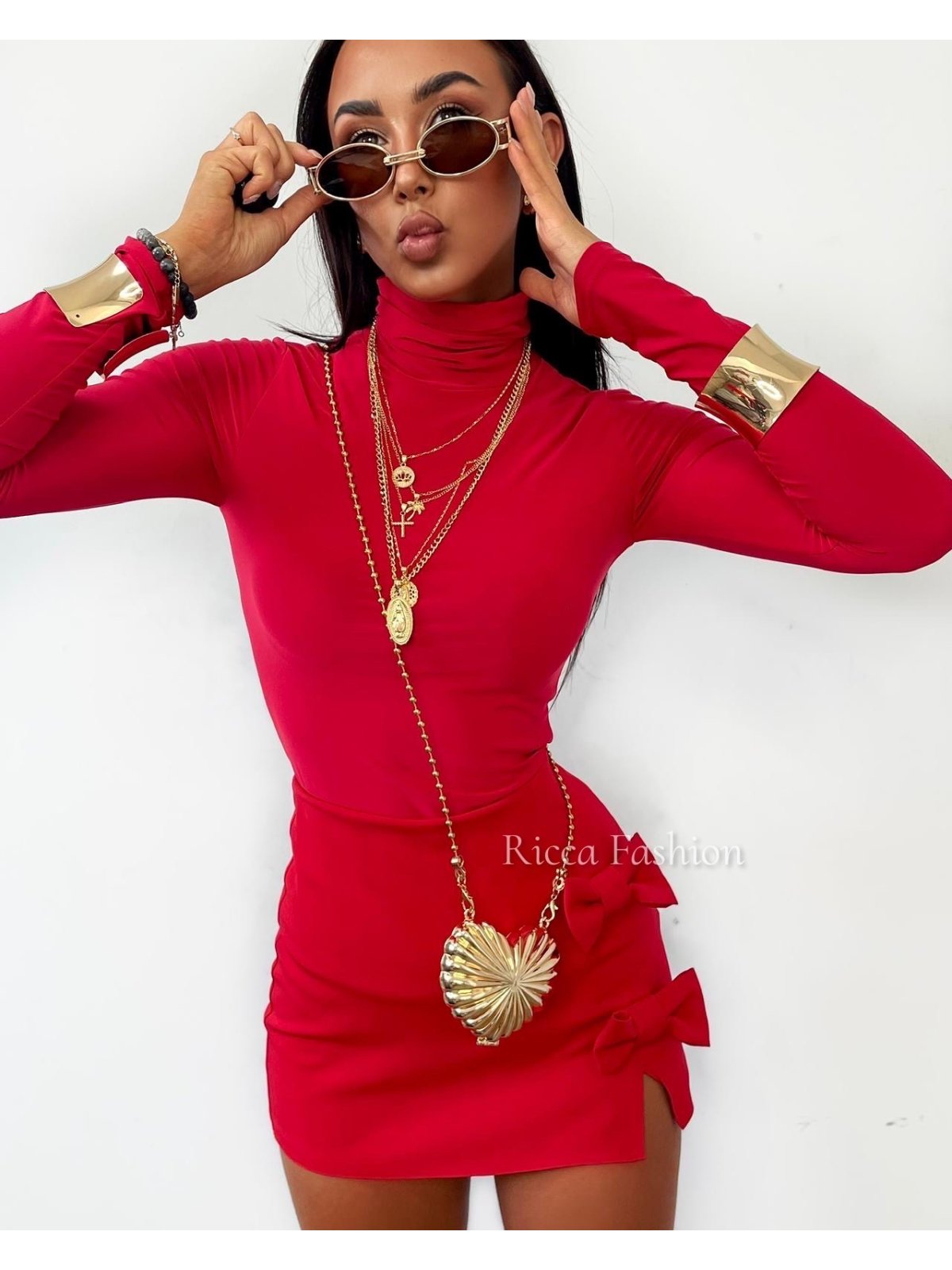 Bluzka/golfik premium MILAN, red